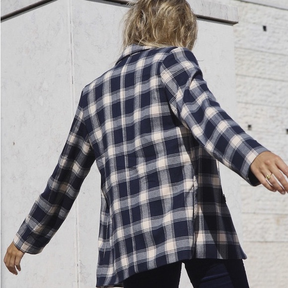 NWT Rolla’s Check Slouch Blazer Jacket Sz Medium Z145-12 - Picture 2 of 10